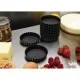 Matfer Exoglass Round Fluted Tartlet Mould - 90mm 3 1/2 (pack 12)''