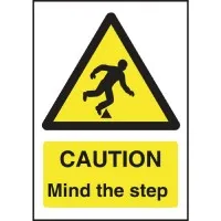 Caution Mind The Step Sign - 180x45mm