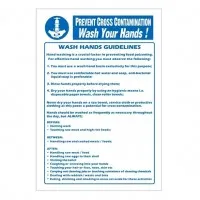 Prevent Cross Contamination Wash Hands (self-adhesive)