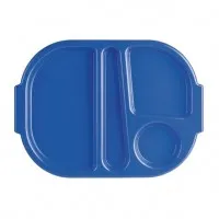 Kristallon Food Compartment Tray Small Blue (pack 10)