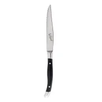 Virgule Steak Knife Black Handle  X 12