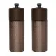 Set of 2 Olympia 150mm Copper Mills With Wood Tops