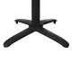 Bolero Aluminium Flip Top Table Base Black