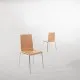 Bolero Square Back Side Chair Natural Finish (pack 4)