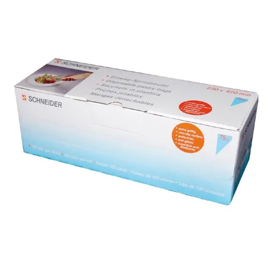 Schneider Blue Disposable Pastry Bag - 470x230mm (pack 100)