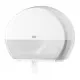 Tork White Mini Jumbo Toilet Roll Dispenser