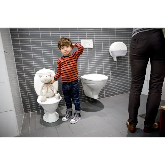 Tork White Mini Jumbo Toilet Roll Dispenser