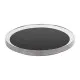 Non-slip Tray St/st With Blk Non-slip Centre - 355mm 14''