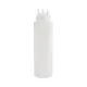 Squeeze Bottle Clear 24oz 3 Nozzle