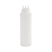 Vogue Squeeze Bottle Clear 3 Nozzle - 36oz