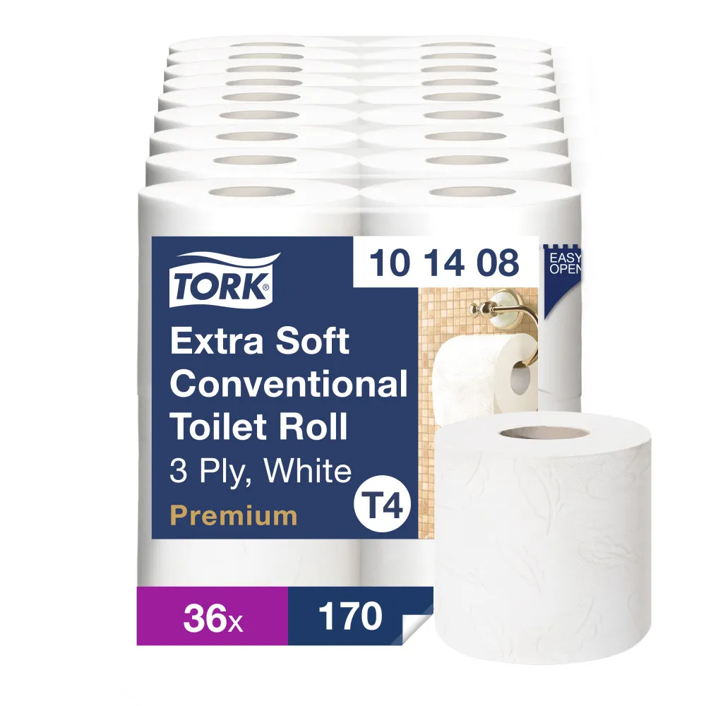 Tork Extra Soft Toilet Roll 3 Ply 170sh 10x4pk