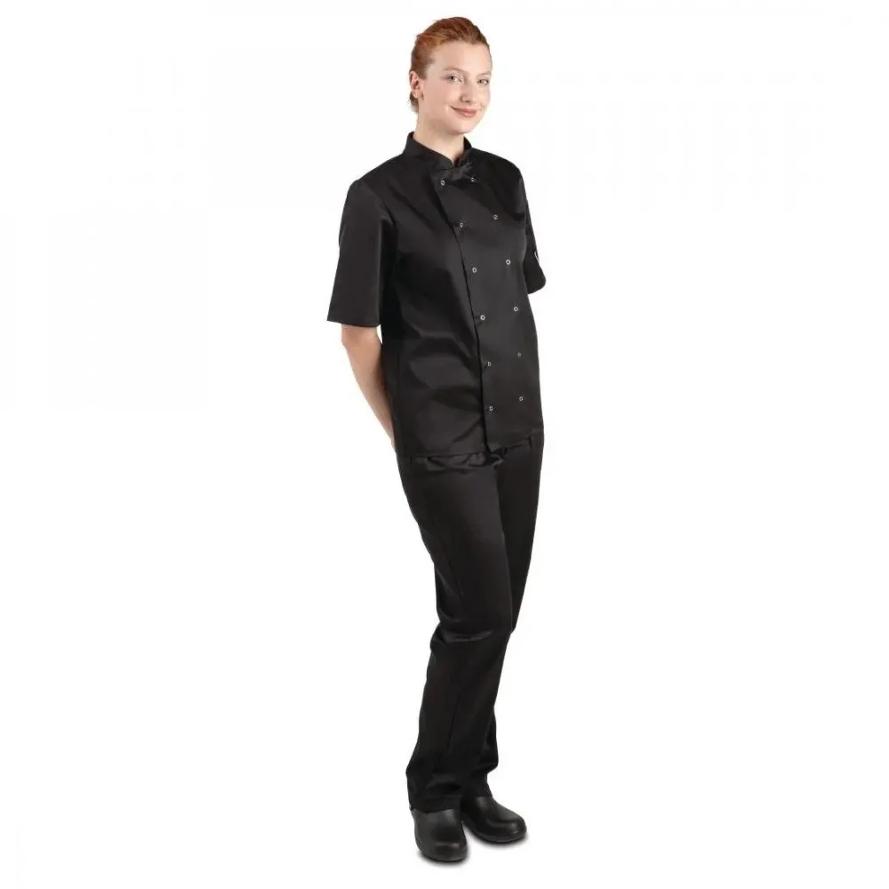 Vegas Chefs Jacket S  Sleeve Blk - Size 4xl