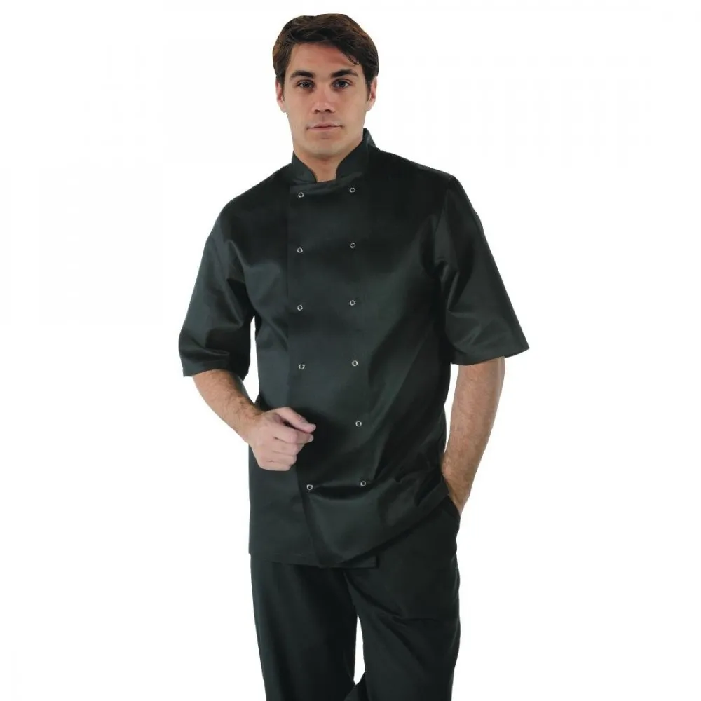 Vegas Chefs Jacket S  Sleeve Blk - Size 4xl