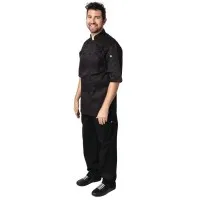 Cw Montreal Basic Blk Cool Vent Chef Jacket - Size M