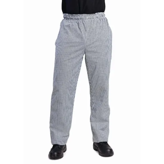 Black & White Check Chef Trousers