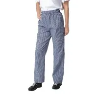 Vegas Blue & White Check Chef Trousers