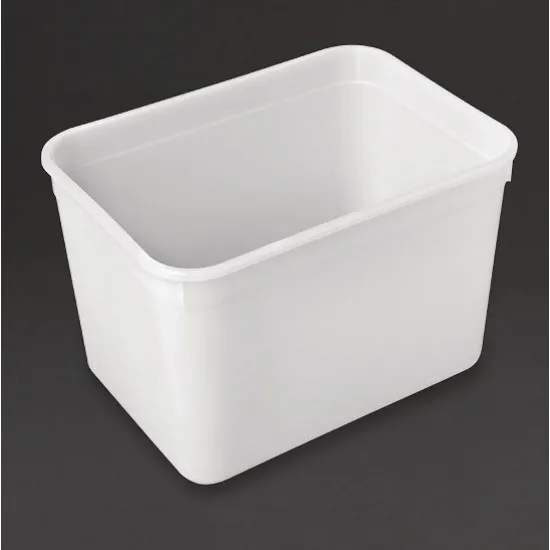 White Ice Cream Container 4ltr 