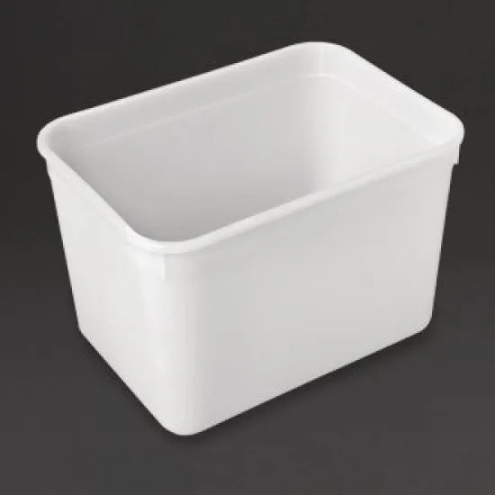 White Ice Cream Container 4ltr 