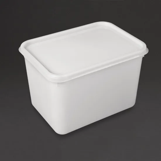 White Ice Cream Container 4ltr 