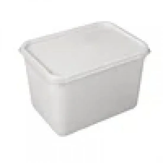 White Ice Cream Container 4ltr 
