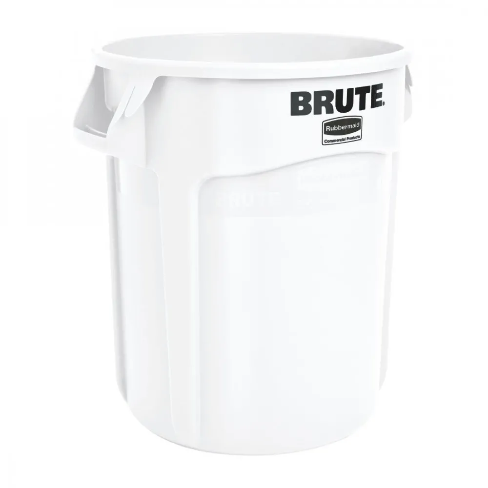 Rubbermaid Round Brute Container White - 121.1ltr