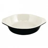 Vogue Round Gratin Blk - 400ml 30x150mm Dia