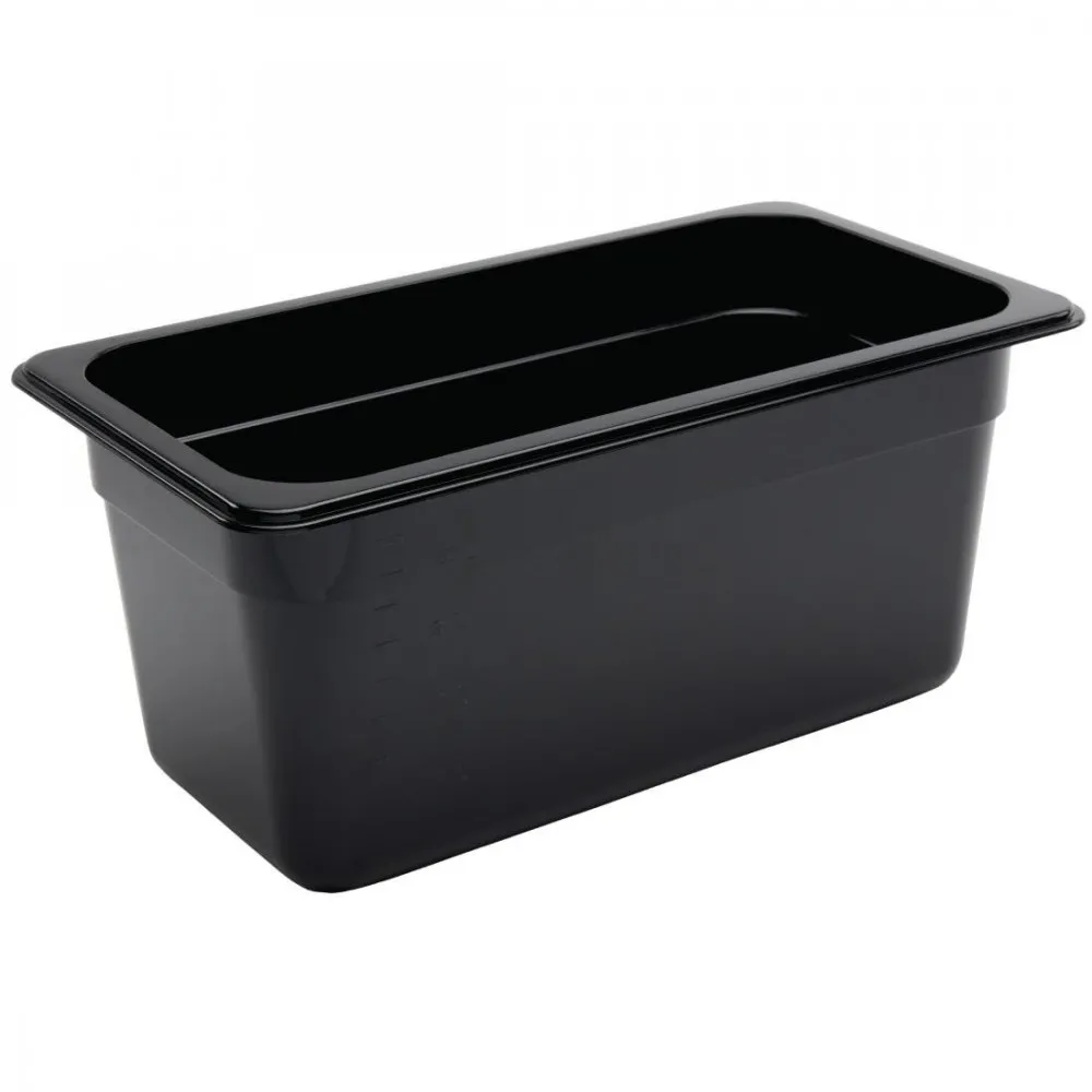 Black Polycarbonate Gn - 1/3 150mm