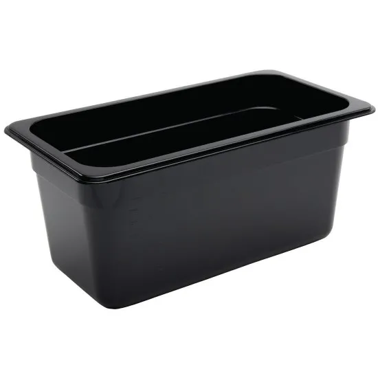 Black Polycarb Gastronorm 1/3