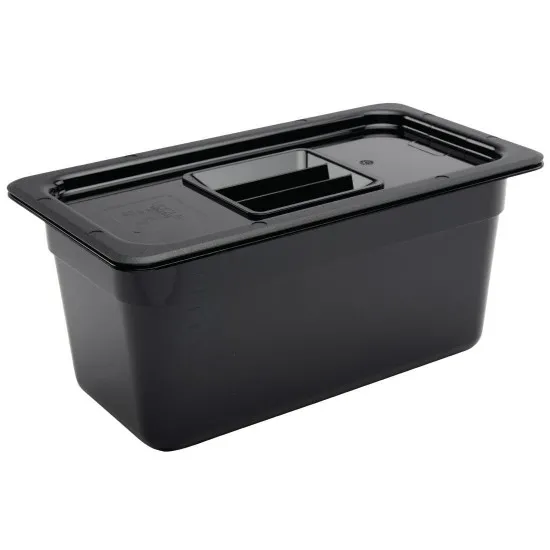 Black Polycarb Gastronorm 1/3