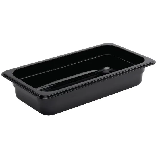 Black Polycarb Gastronorm 1/3