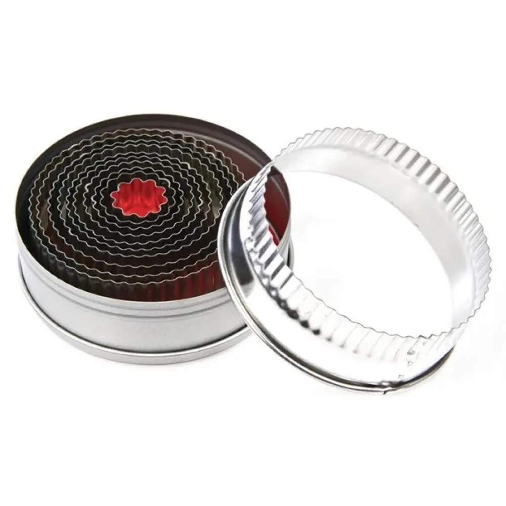 Vogue Round Plain Cutters - 11 Piece 10cm