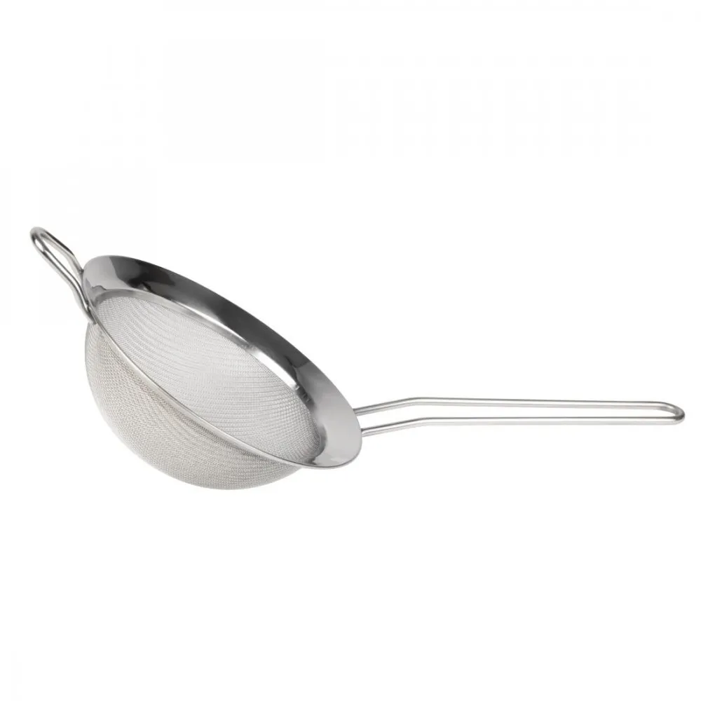 Vogue Round Tinned St/st Strainer - 14cm