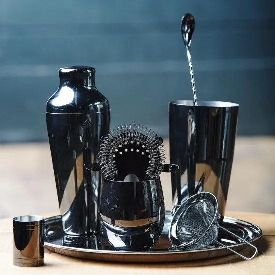 Olympia Gunmetal Barware 4-pronged Strainer