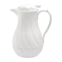 Olympia Insulated Swirl Jug White - 2ltr