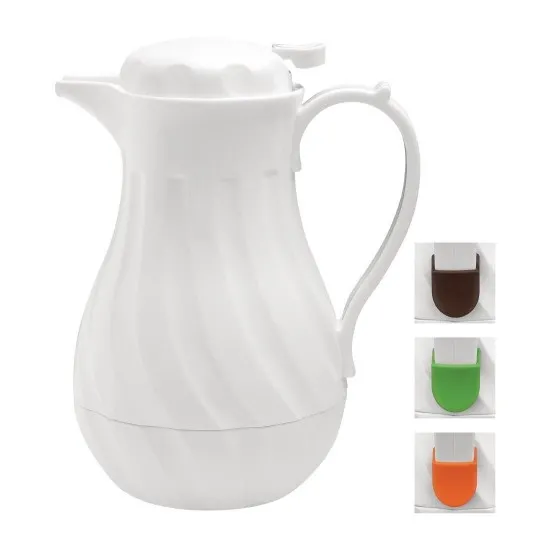 Olympia Insulated Swirl Jug White - 2ltr