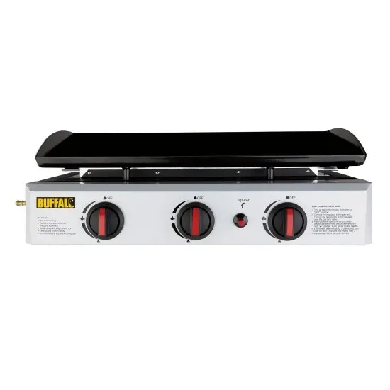 Buffalo Gas Griddle - 630x360mm Cooking Area 7.5kw - Lpg