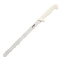 Hygiplas 12'' Serrated  Slicer White