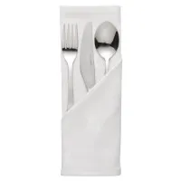 Luxury Luxor Napkin White - 55x55cm (pack 10)