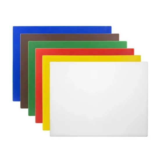 Hygiplas Low Density Chopping Board Set - 600x450x10mm (set 6)