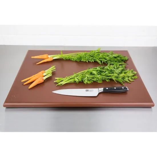 Hygiplas High Density Chopping Board Sml Brown - 229x305x12mm