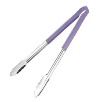 Tongs S/s Purple Handle 16''