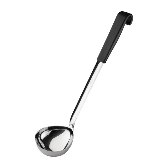 Vogue Blk Handled Ladle - 340mm 435ml