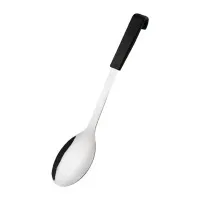 Serving Spoon Solid Black Handle 34cm