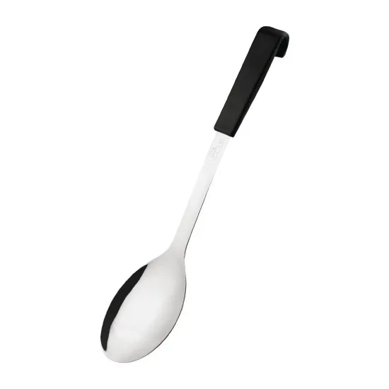 Black Vogue Handled Serving Spoon - 340mm