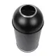 Bolero Steel Bullet Bin With Open Lid (blk) - 40ltr