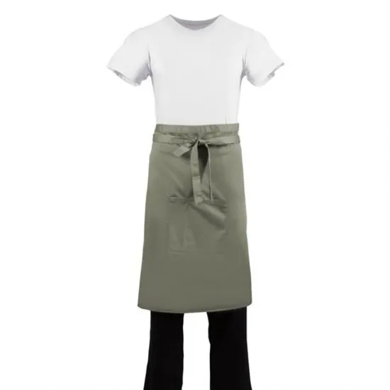 Whites Regular Bistro Apron Olive - 1000x700mm 39.4x27.5''