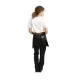 Half Bistro Apron Denim Blue (tan Ties) - 700x430mm