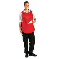 Tabard With Pocket Red - One Size