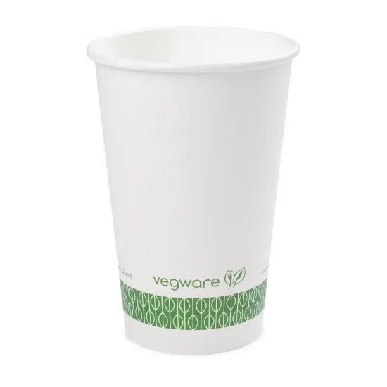 Vegware S/w White Hot Cup 16oz X 1000