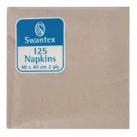Dinner Napkin Kraft Compostable 2ply - 40cm (pack 2000)